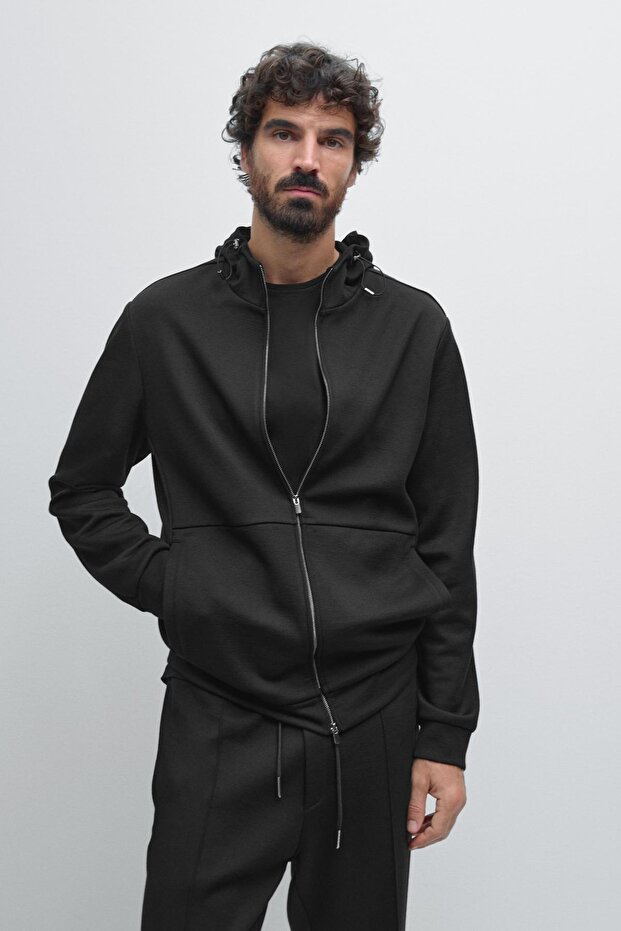 Ayarlanabilir kapüşonlu jogger ceket - 2