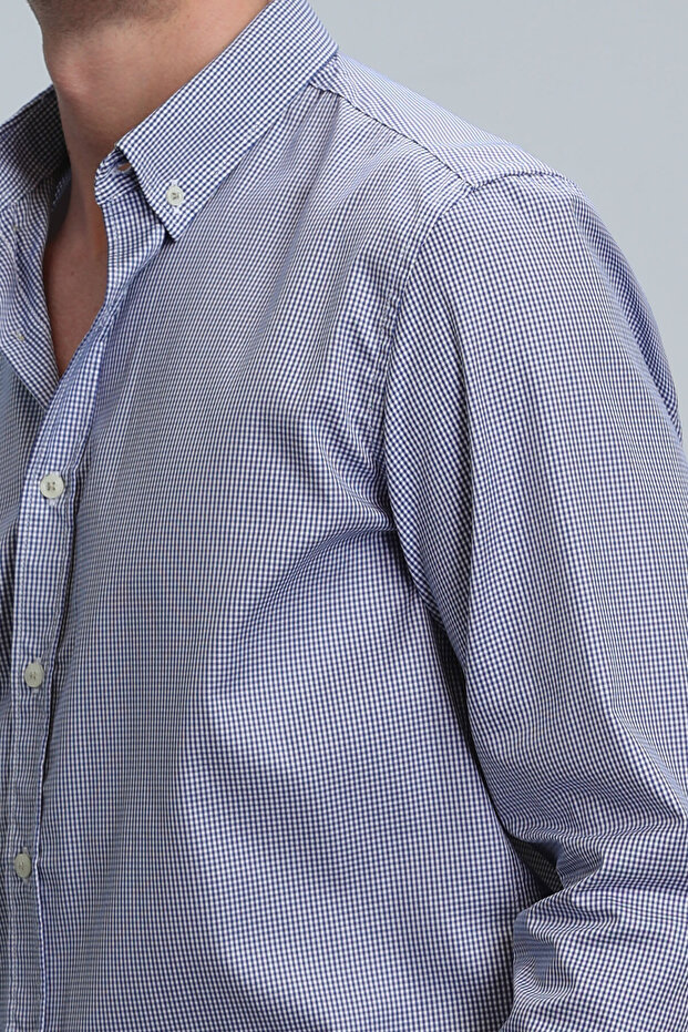 Getz Erkek Basic Gömlek Regular Fit Lacivert - 3