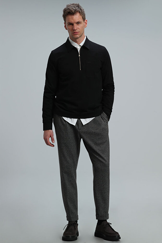 Danı Erkek Sweatshirt Siyah - 4