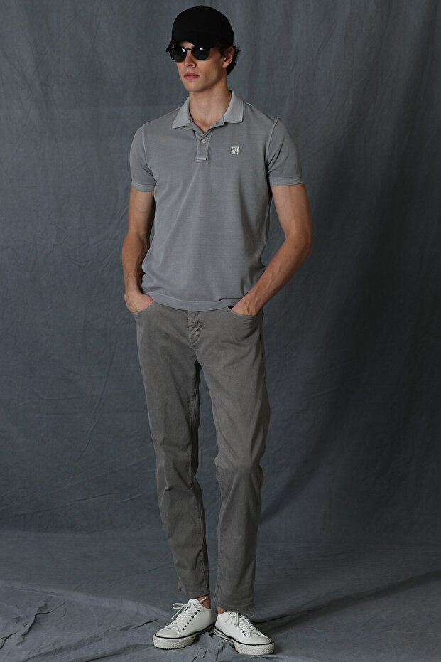 Helt Spor 5 Cep Erkek Pantolon Slim Fit Vizon - 4