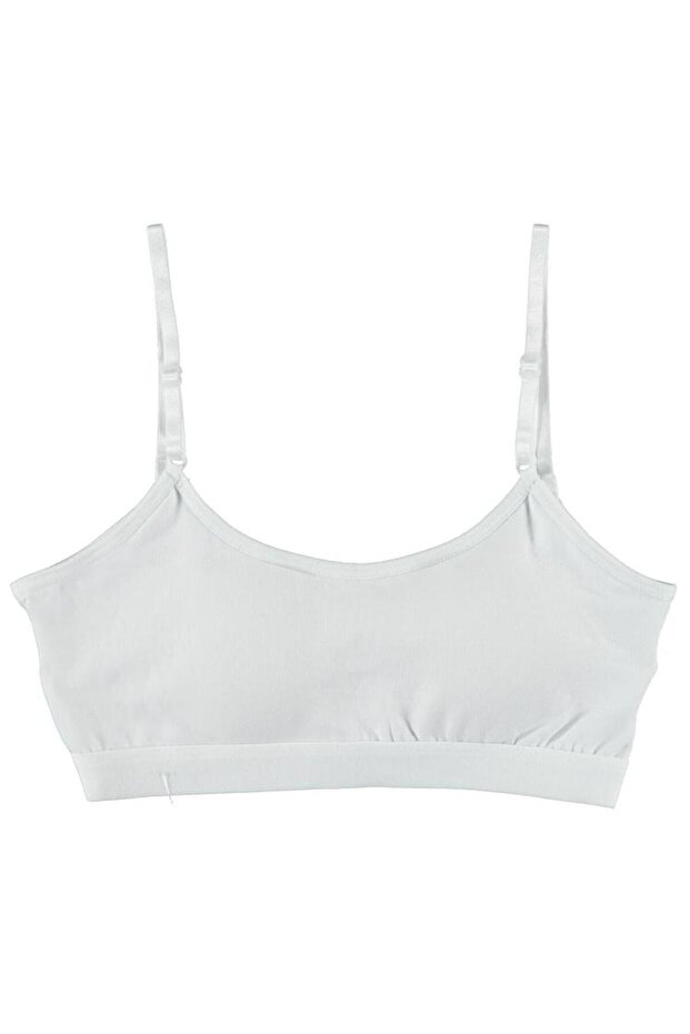 Flat Padded Bustier for 8-12 Years Old - White