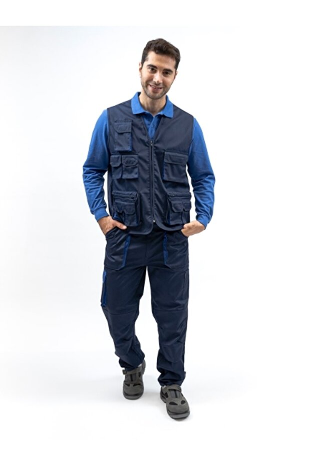 بنطلون عمل Sx بلونين - 5