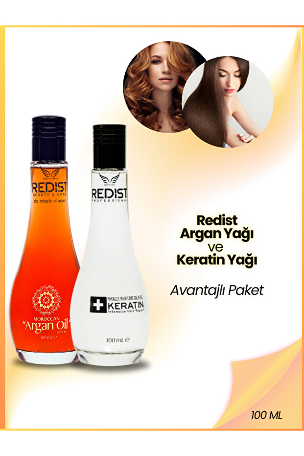 Argan Yağı 100ml + Keratinli Saç Bakım Yağı 100 Ml - 2