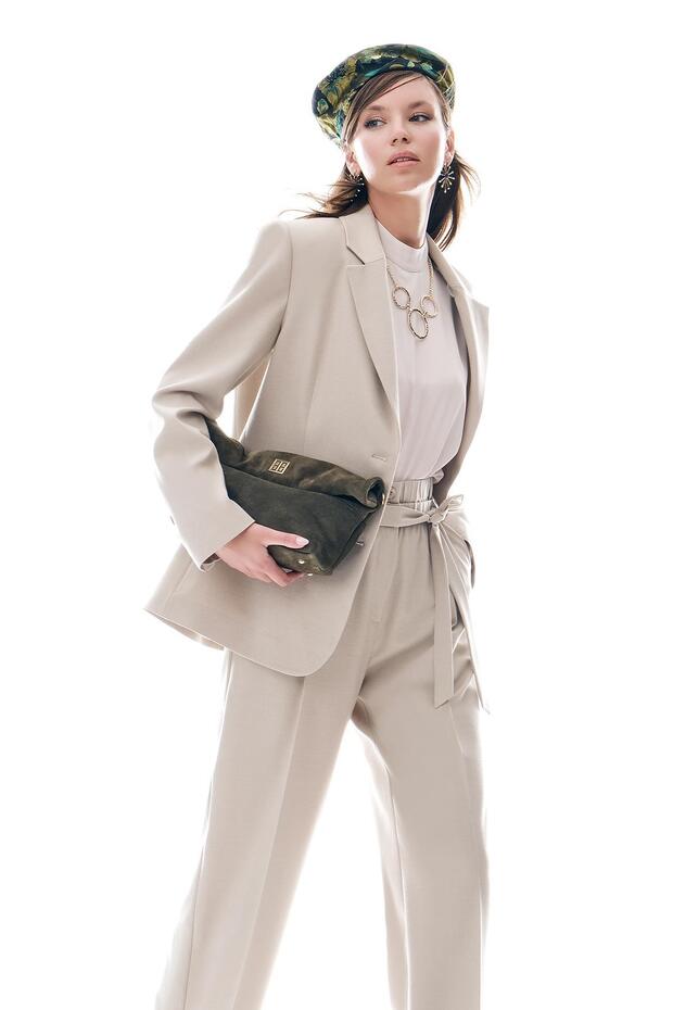 Düğmeli Oversize Kesim Ceket - 3