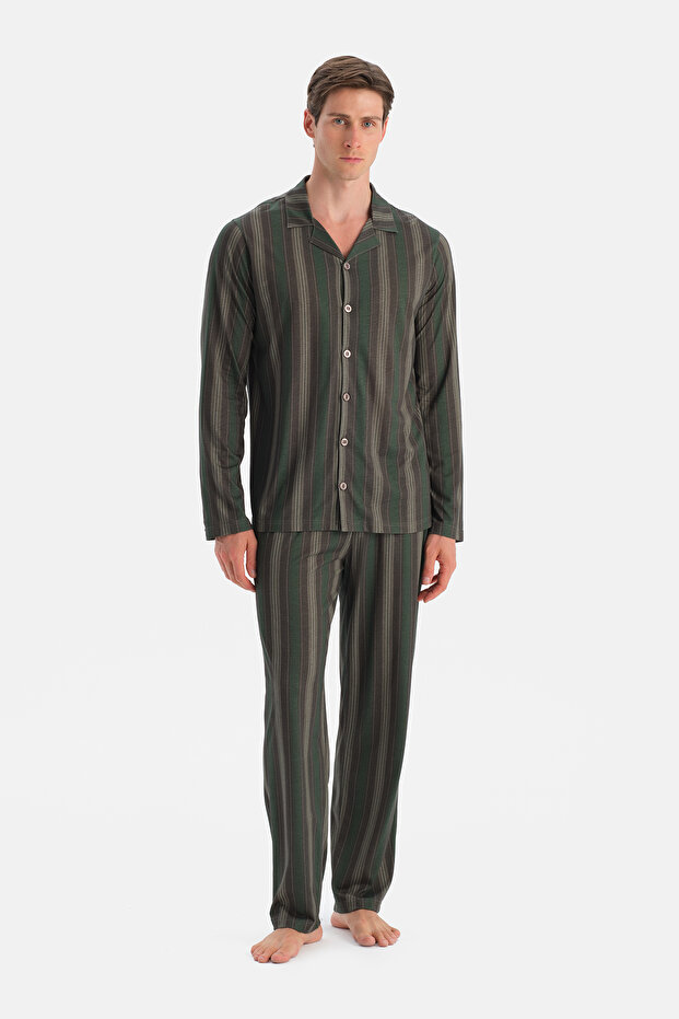 Multicolor Uzun Kollu Gömlek Pantolon Takım - 4