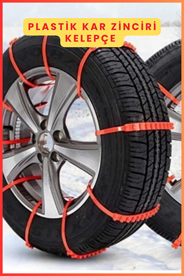 Plastik Kar Zinciri Kelepçe Tip Pratik Kar Tak Çıkar Kar Zinciri - 1