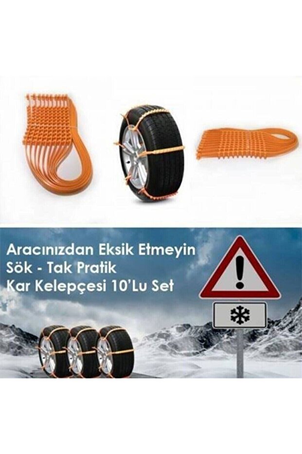 Plastik Kar Zinciri Kelepçe Tip Pratik Kar Tak Çıkar Kar Zinciri - 6