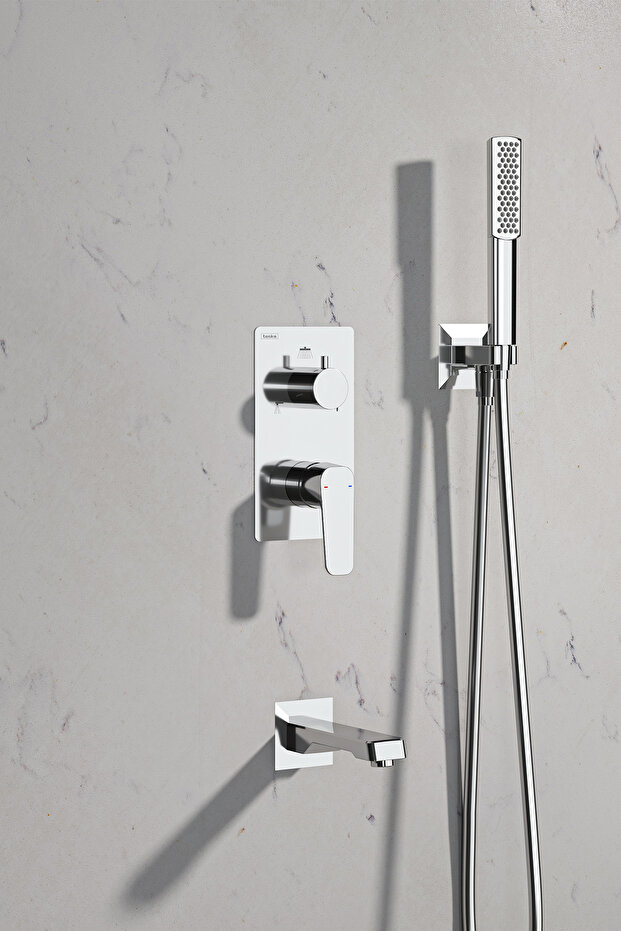 Ciera Pro Üç Yönlü Duş Seti-Krom - 2