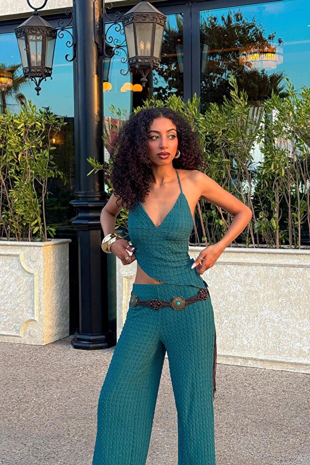 Geniş paça pantolon - 4