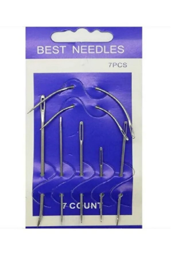 Upholstery Needle, Curved Needle, Carpet Needle, Sack Needle, Oval Needle 7 Pieces