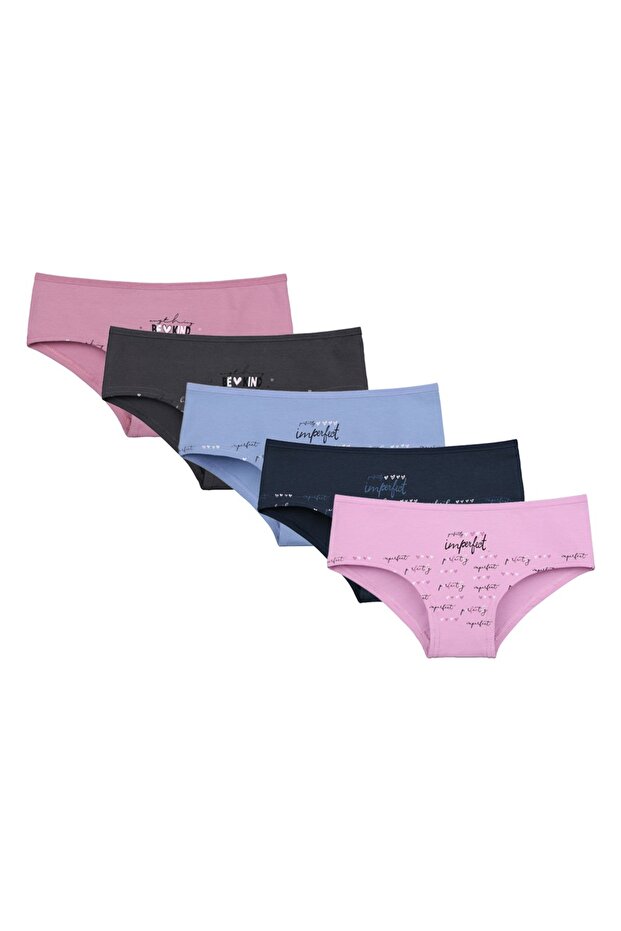 5'li Genç Kız Şort 6571PB28 - 1