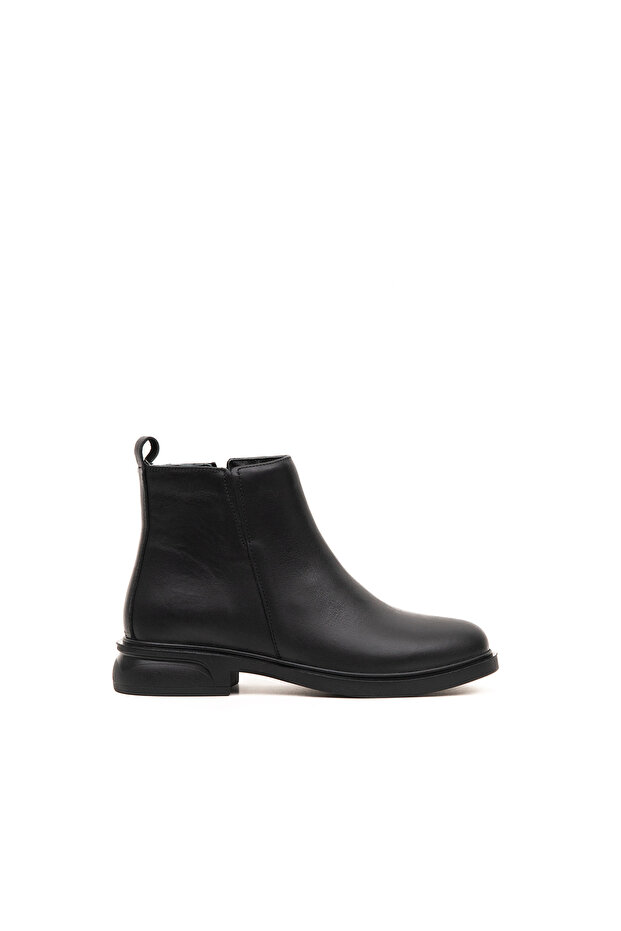 Genuine Leather Zippered Rubber Non-Slip Sole Women's Boots