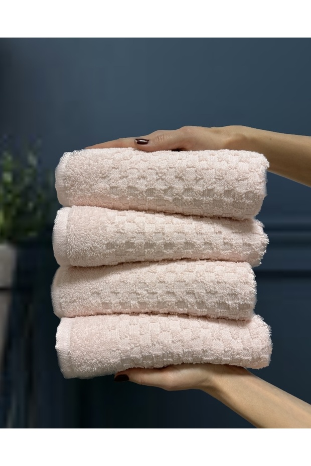 Shal 100% cotton Set of 4 50x90cm Hand & Face Towels