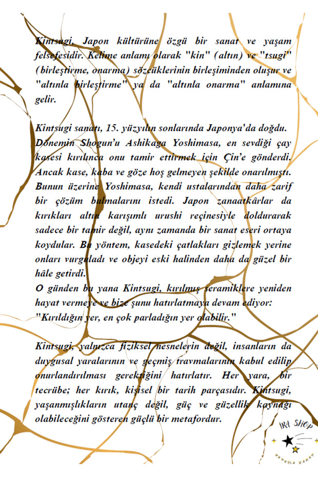 Kintsugi Yapım Seti | Mavi Flora - 4