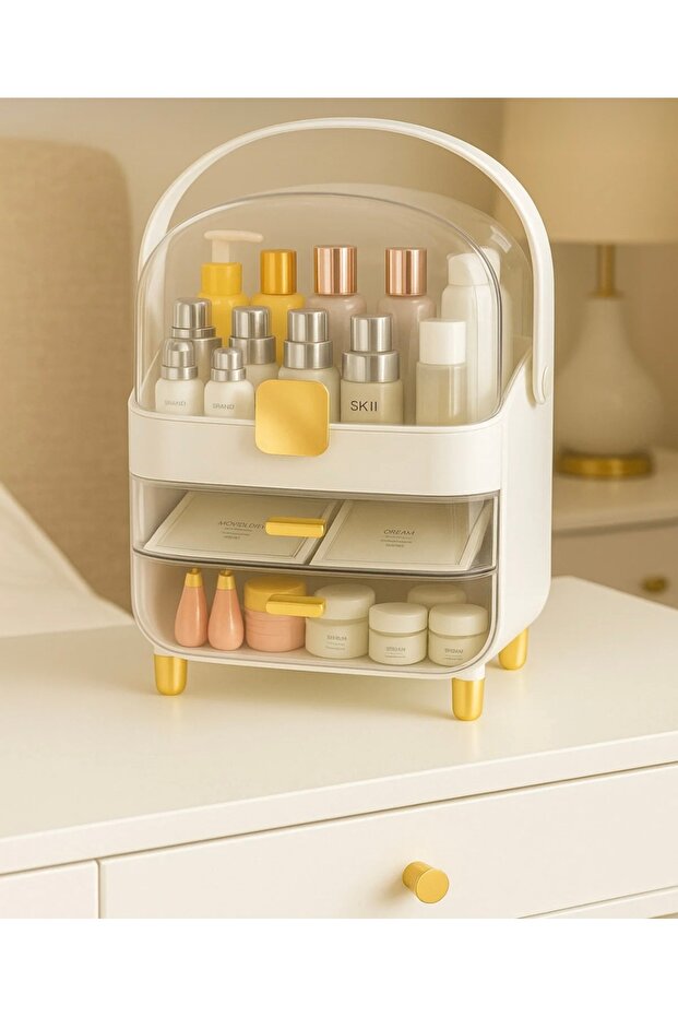 Bee Home Multifunctional Drawer Makeup Organizer Premium White - 3