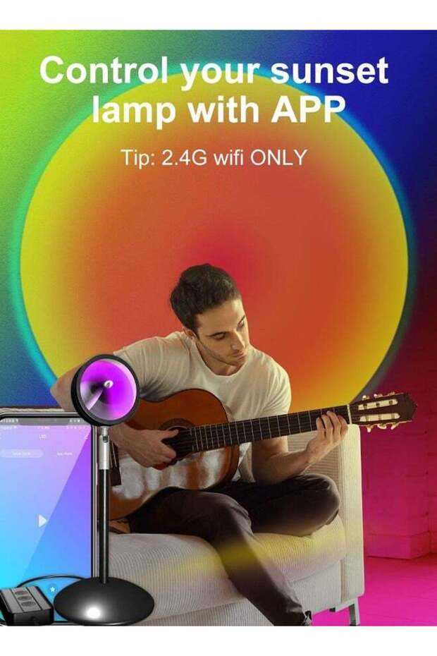 مصباح LED ذكي عند غروب الشمس - 4