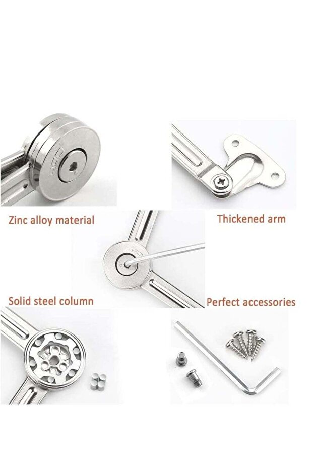 مجموعة أقفال النوافذ المنزلقة، عبوة من 4 قطع مع ميزات أمان - 6