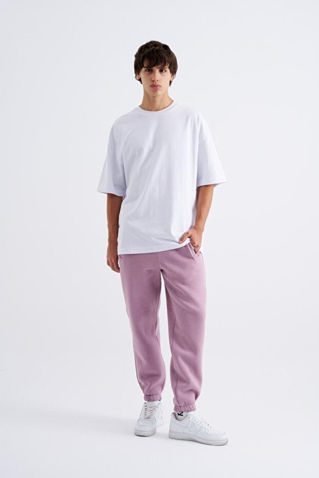 Erkek Jogger Regular Pembe Eşofman Altı - 2