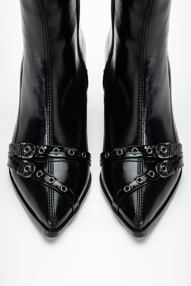 cizme de damă cu cataramă elastică - 2