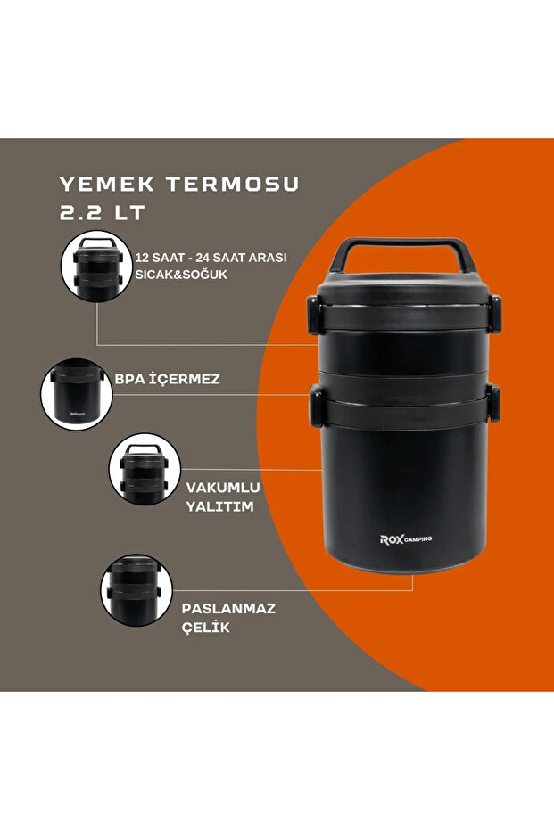 Camping 2.2 LT Yemek Termosu - 1