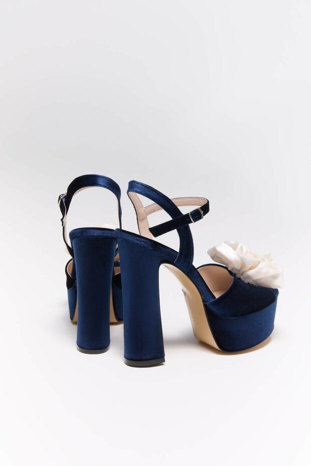 Bloom Navy Heels - 3