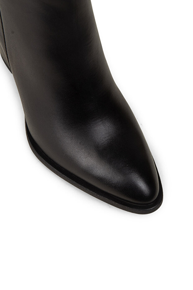 Hakiki Deri Siyah Kadın Bot - 7
