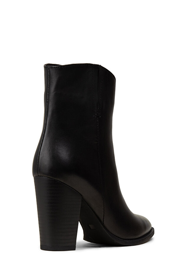 Hakiki Deri Siyah Kadın Bot - 5