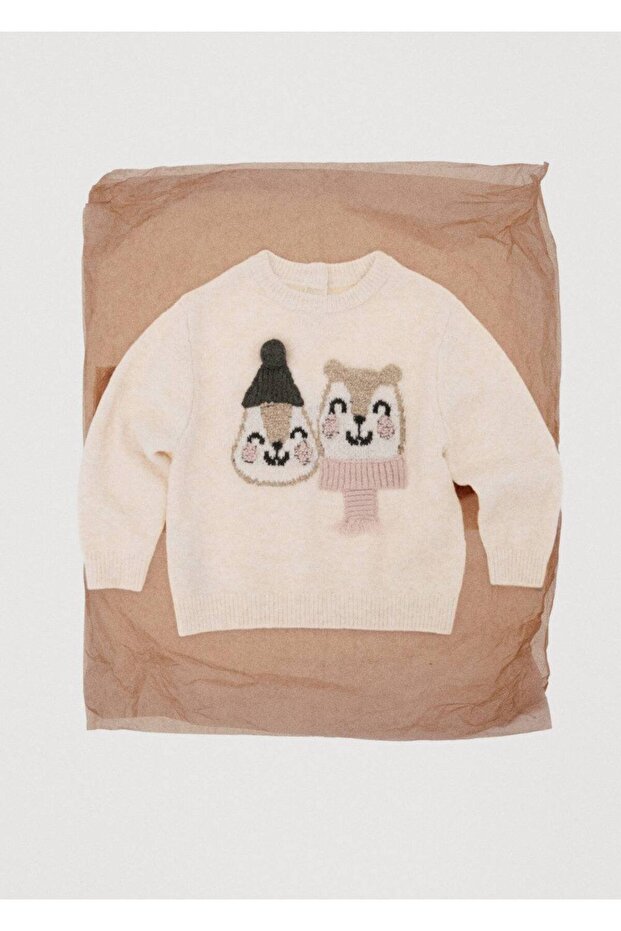 İşlemeli örgü kazak - 6