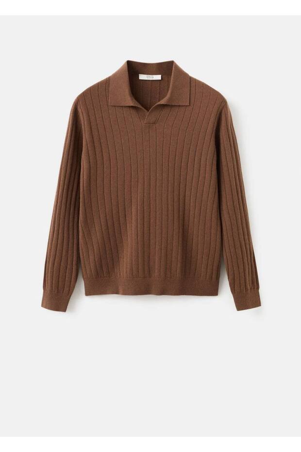 %100 kaşmir polo kazak - 3