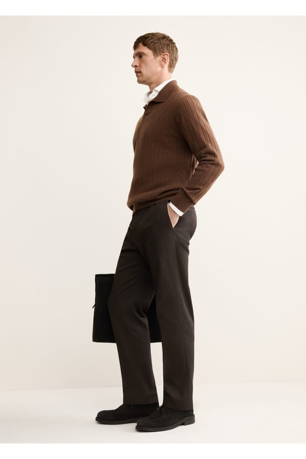 %100 kaşmir polo kazak - 5