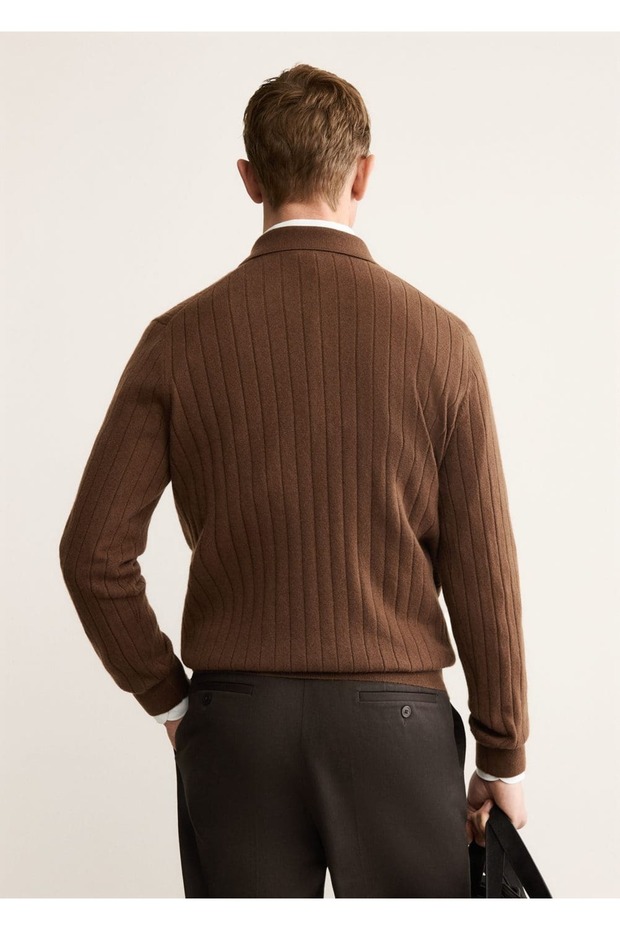 %100 kaşmir polo kazak - 4