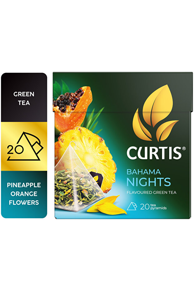Bahama Night Flavoured Green Tea in Pyramid 20 Tea Bags