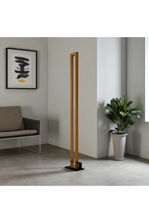 Led Ahşap Lambader Köşe Lambası - 8