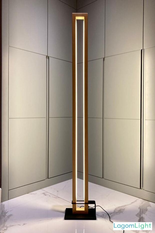 Led Ahşap Lambader Köşe Lambası - 1