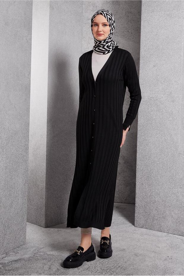 Long Knitted Cardigan 45017