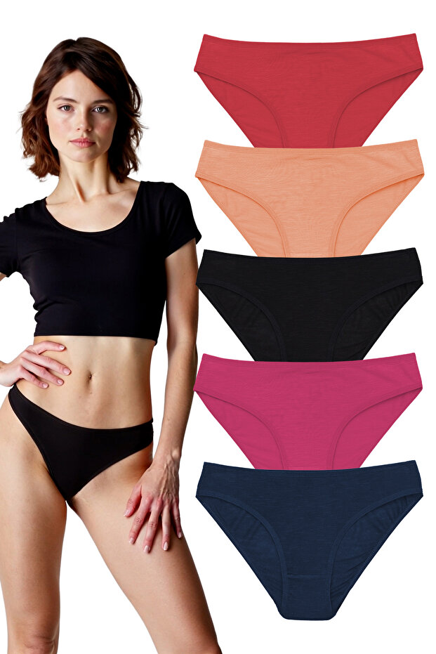 Women,Yohannesclub,Cotton Basic Panties,5-Pack