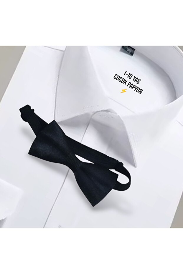 Çocuk Papyon Siyah 1-10 Yaş - 1