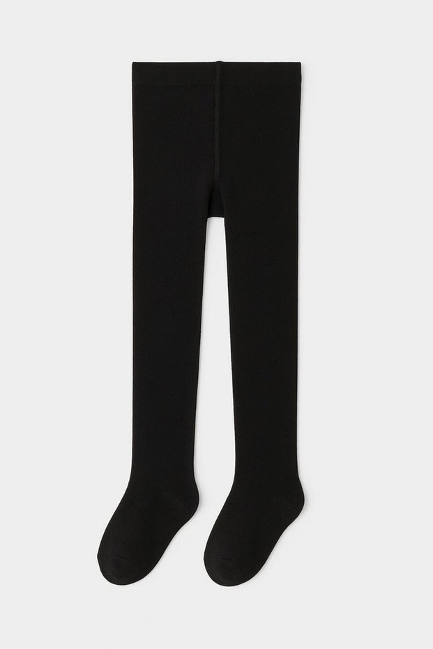 2 Pack School Socks Washed 77% Bamboo Socks Girls' Pantyhose Black