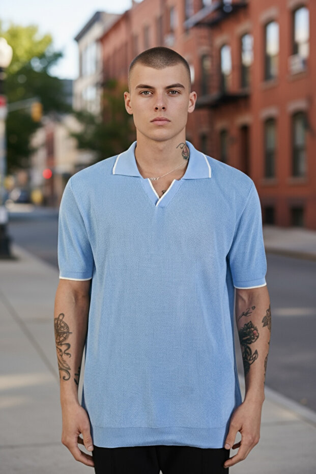 Oversize Premium Basic Triko T-shirt - 1