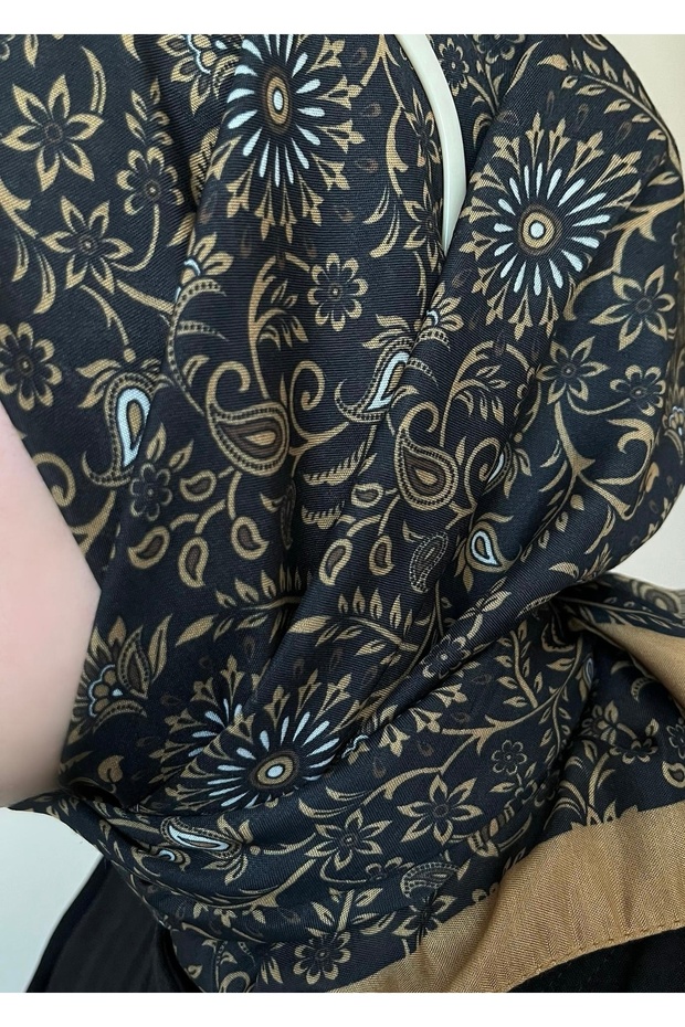 وشاح ناعم بنمط قصر بني - 2