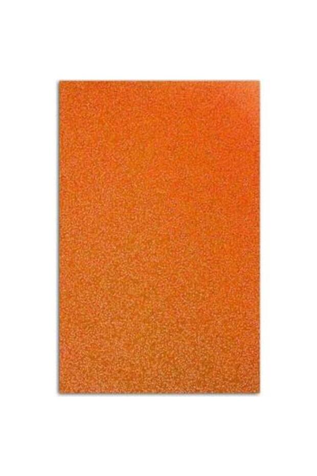 Background Cardboard Glittery 50X70 cm 10 Pieces Orange 139660