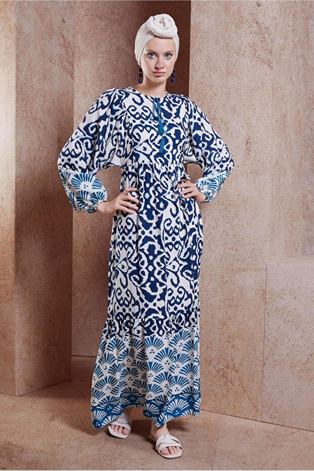 Rochie cu model vascoza - Model 44599 - 1