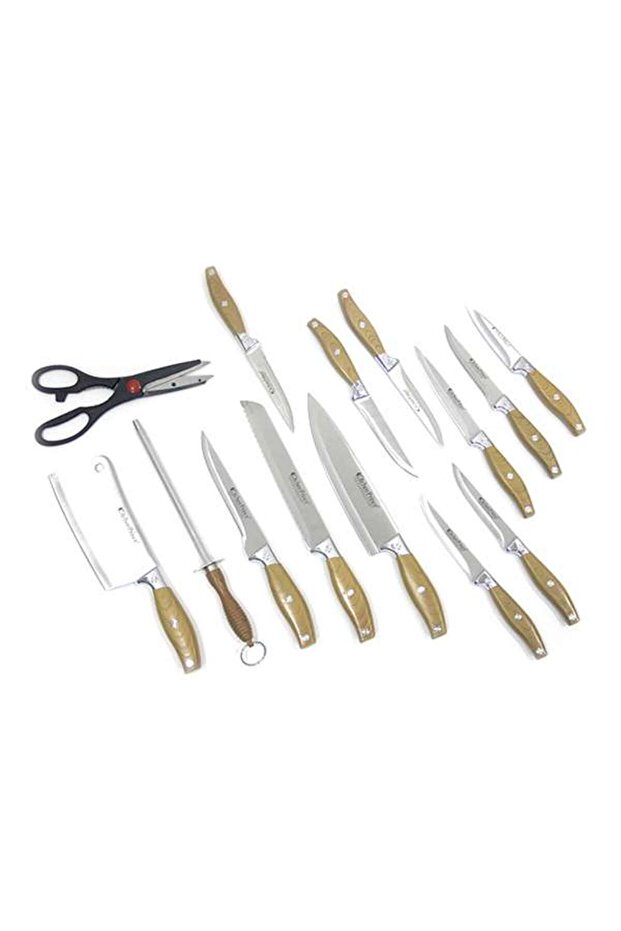 مجموعة سكاكين المطبخ المكونة من 15 قطعة - 2
