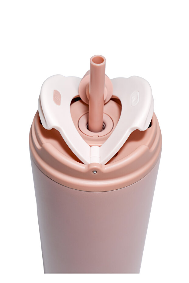 710 ml Triple Sip Dune Rose Çift Katmanlı Paslanmaz Çelik Termos Matara - 9