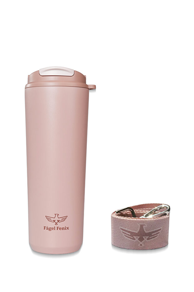 710 ml Triple Sip Dune Rose Çift Katmanlı Paslanmaz Çelik Termos Matara - 6