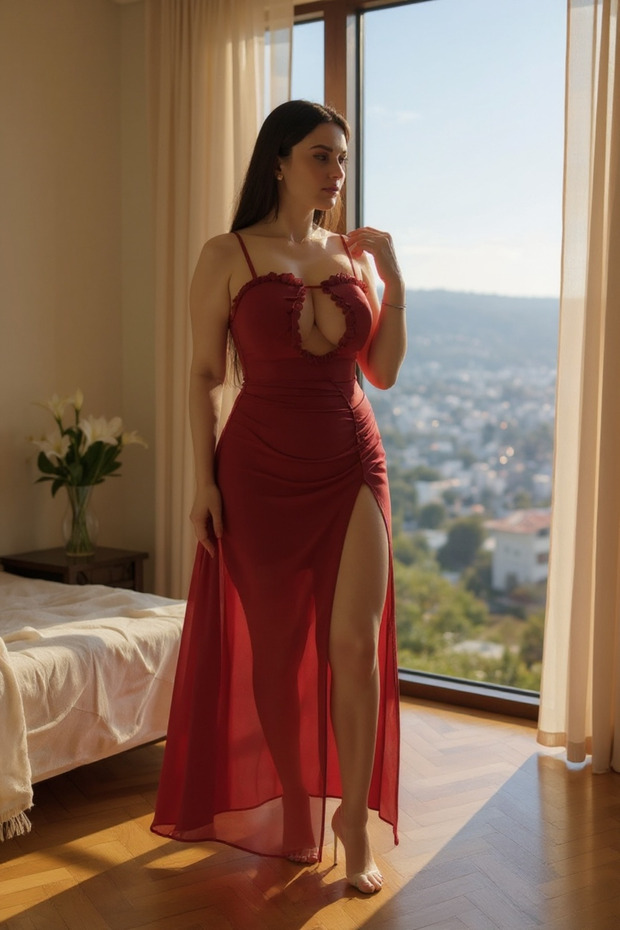 İnce askılı gecelik - 2