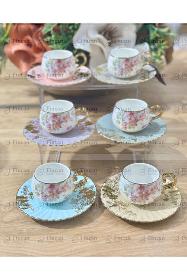 Dovy 6-Piece Coffee Set - Colorful
