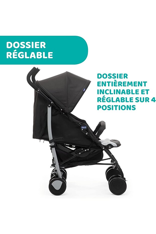 عربة أطفال إيكو كومبليت من عمر 0 شهر إلى 4 سنوات، لون حجري - 6