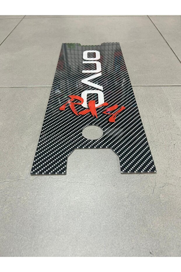 ONVO RX4 Scooter Deck Plexi - Lüks Parlak Kaplama & Leke Tutmaz Zemin Kırmızı - 3