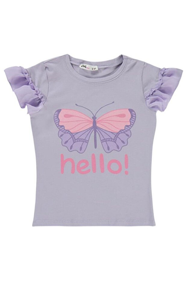Girl's T-Shirt 2-5 Years Galactic Lilac
